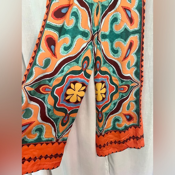 NWT Zara Flowy Printed Pants - Picture 4 of 5